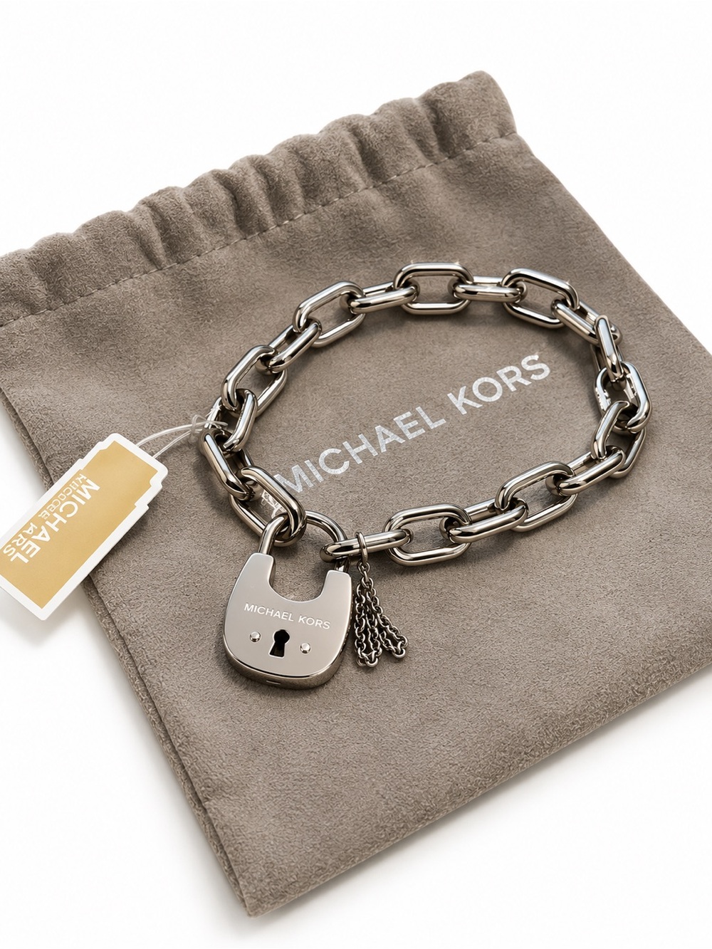 Michael Kors lock and chain bracelet